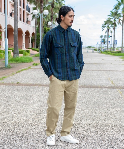 セール】『ALCARZA/アルカーザ』ヘヴィネルチェックシャツ（シャツ