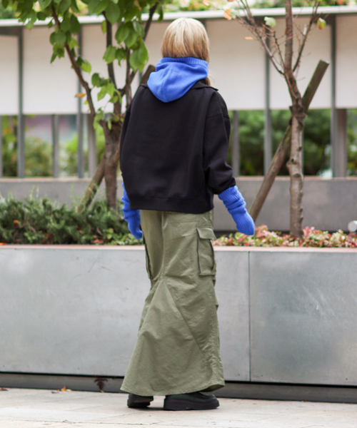 JOINT WORKS(ジョイントワークス)の「TCハーフジップ プルオーバースウェット(スウェット・レディース・グレー/ブラック/モスグリーン・FREE)」の13枚目の写真