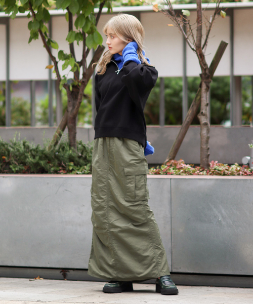 JOINT WORKS(ジョイントワークス)の「TCハーフジップ プルオーバースウェット(スウェット・レディース・グレー/ブラック/モスグリーン・FREE)」の18枚目の写真