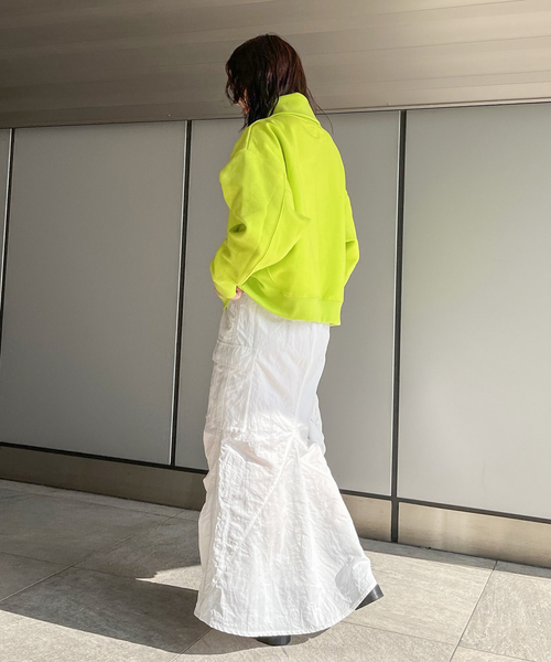 JOINT WORKS(ジョイントワークス)の「TCハーフジップ プルオーバースウェット(スウェット・レディース・グレー/ブラック/モスグリーン・FREE)」の12枚目の写真