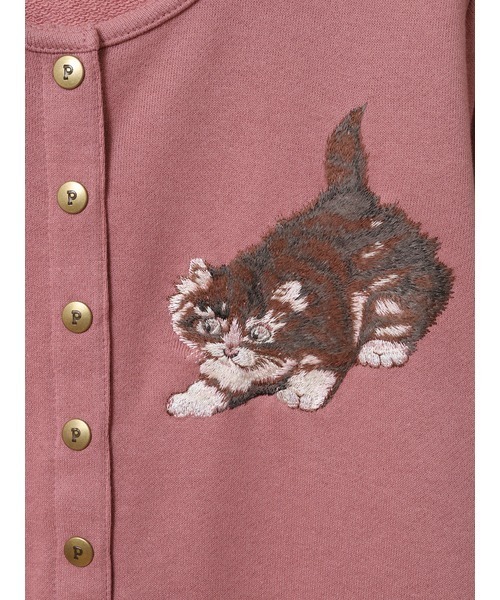 PINK HOUSE(ピンクハウス)の「キティーズ・ブラザーズ刺繍スウェットカーディガン(カーディガン/ボレロ・レディース・キナリ/グリーン/ピンク・LARGE/MEDIUM)」の12枚目の写真