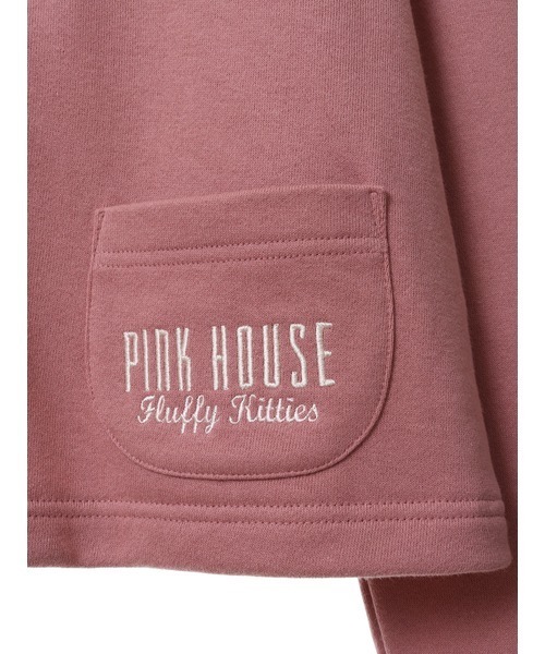 PINK HOUSE(ピンクハウス)の「キティーズ・ブラザーズ刺繍スウェットカーディガン(カーディガン/ボレロ・レディース・キナリ/グリーン/ピンク・LARGE/MEDIUM)」の9枚目の写真