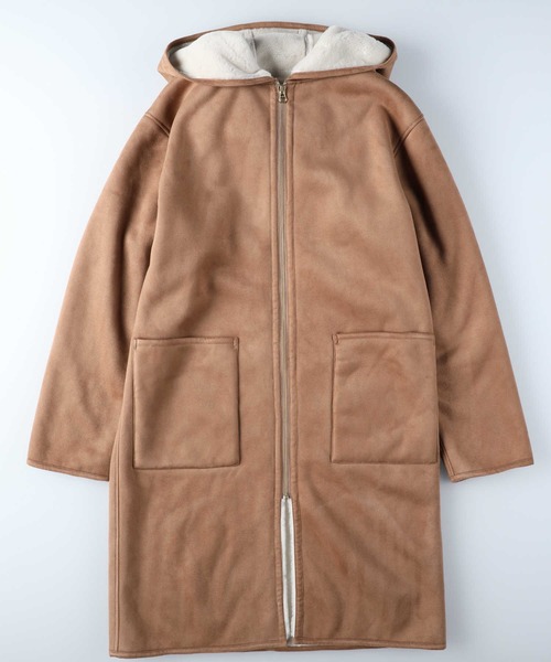 セール】【HONEYSUCKLE ROSE】フェイクムートンフードコート（ダウン