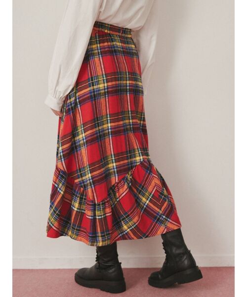 merry jenny(メリージェニー)の「チェックフリルフレアスカート(スカート・レディース・レッド/グリーン・FREE)」の11枚目の写真