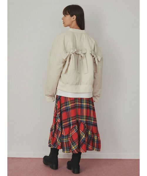 merry jenny(メリージェニー)の「チェックフリルフレアスカート(スカート・レディース・レッド/グリーン・FREE)」の13枚目の写真