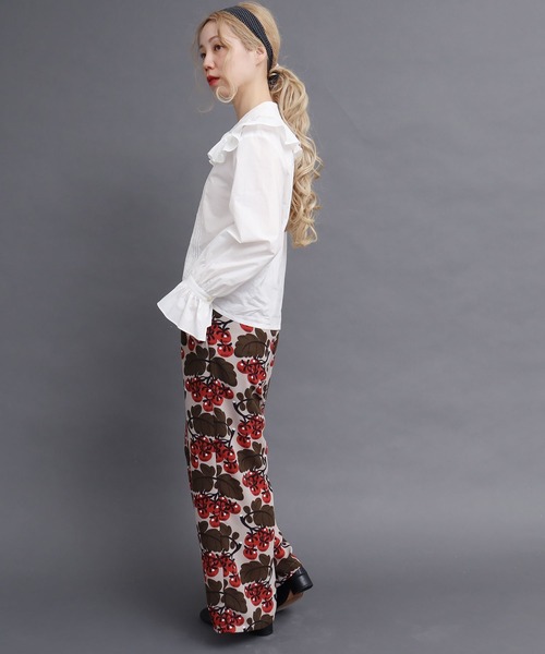 peu pres(プープレ)の「●ミニトマトプリント パンツ(その他パンツ・レディース・レッド/イエロー・FREE)」の8枚目の写真