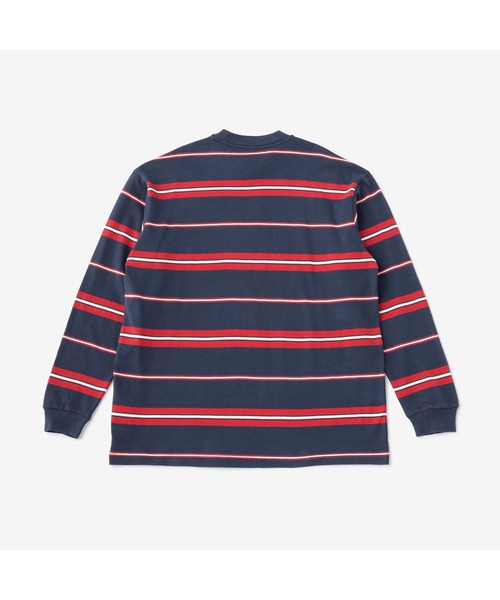  JEANS トミージーンズ トミーバッジロングTシャツ海外限定 セール】トミージーンズ TOMMY JEANS ボーダーバッジロゴ