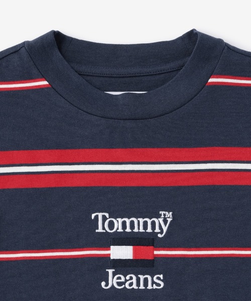  JEANS トミージーンズ トミーバッジロングTシャツ海外限定 TOMMY JEANS トミージーンズ トミーバッジロングTシャツ海外限定