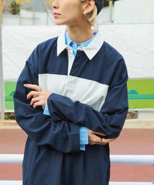 セール】オーバーサイズラガーシャツワンピース（ワンピース）｜Auntie