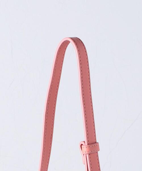 UNITED ARROWS（ユナイテッドアローズ）の「MICRO SQ ボストンバッグ（ショルダーバッグ・レディース・ブラック/オフホワイト/ピンク・FREE）」の9枚目の写真