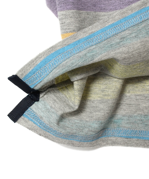 B:MING by BEAMS（ビーミングバイビームス）の「ビーミング by ビームス / マルチボーダー カノコポロ（ポロシャツ・キッズ・ホワイト/グレー・100/110/120/130/80/90）」の13枚目の写真