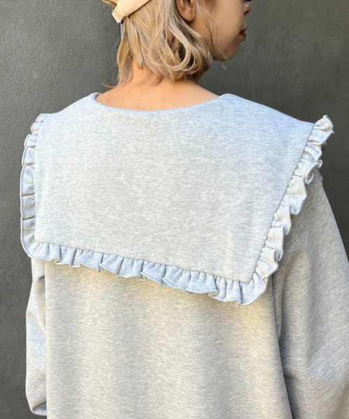 CIAOPANIC(チャオパニック)の「ビッグカラーロゴスウェットワンピース(ワンピース・レディース・グレー/グリーン/ベージュ・FREE)」の20枚目の写真