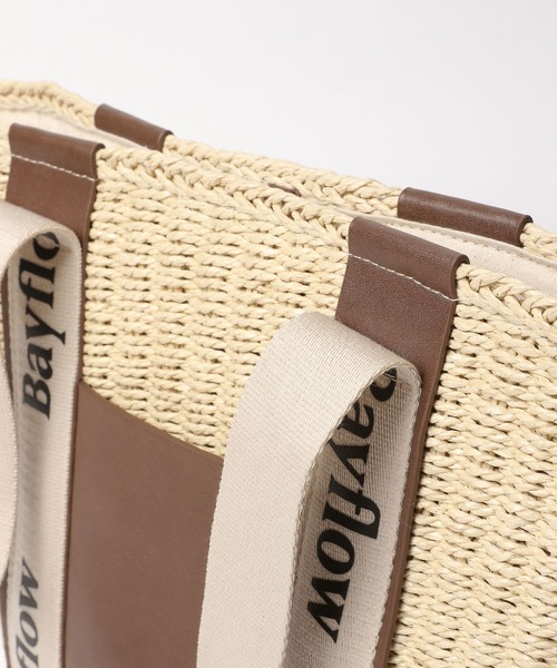 BAYFLOW（ベイフロー）の「ロゴテープPPトート（WEB限定）（トートバッグ・レディース・ライトブラウン/ナチュラル・FREE）」の9枚目の写真