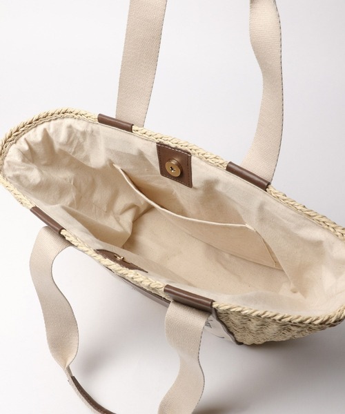 BAYFLOW（ベイフロー）の「ロゴテープPPトート（WEB限定）（トートバッグ・レディース・ライトブラウン/ナチュラル・FREE）」の11枚目の写真