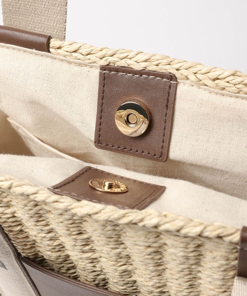 BAYFLOW（ベイフロー）の「ロゴテープPPトート（WEB限定）（トートバッグ・レディース・ライトブラウン/ナチュラル・FREE）」の12枚目の写真