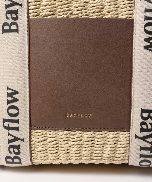 BAYFLOW（ベイフロー）の「ロゴテープPPトート（WEB限定）（トートバッグ・レディース・ライトブラウン/ナチュラル・FREE）」の14枚目の写真