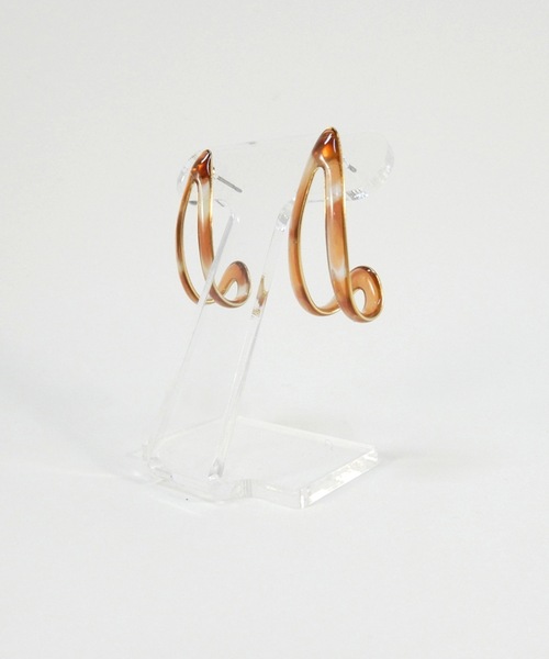 The Rule(ザルール)の「The Rule ザルール : UNCHANGED thin line pierced earring : 細線 ピアス(ピアス(両耳用)・レディース・ブラウン/ベージュ・FREE)」の6枚目の写真