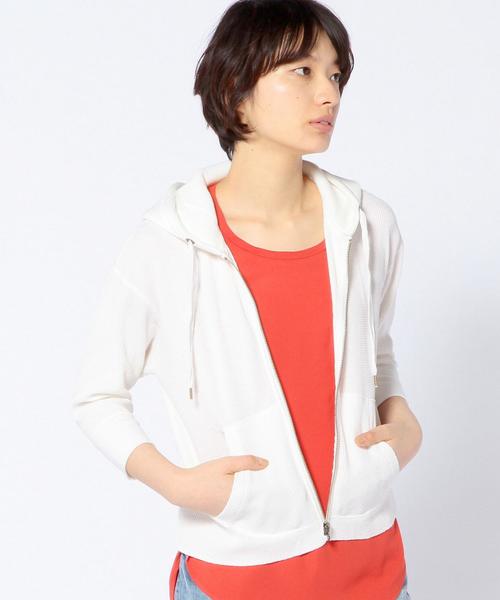 Another Edition(アナザーエディション)の「ワッフルパーカー/AEBC WAFFLE PK(パーカー・レディース・ホワイト/グレー・フリー)」の1枚目の写真