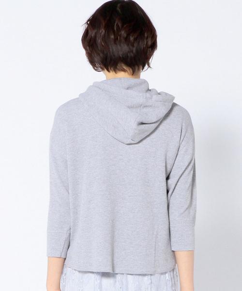 Another Edition(アナザーエディション)の「ワッフルパーカー/AEBC WAFFLE PK(パーカー・レディース・ホワイト/グレー・フリー)」の10枚目の写真