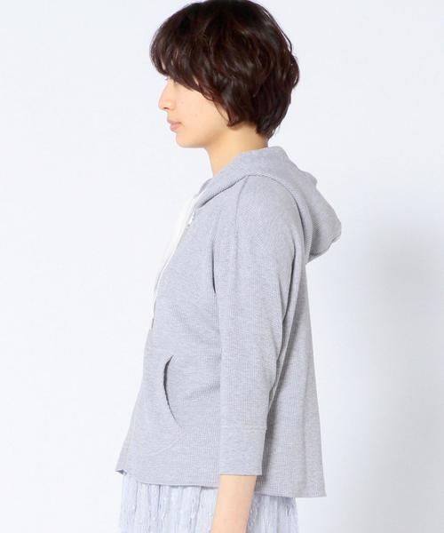 Another Edition(アナザーエディション)の「ワッフルパーカー/AEBC WAFFLE PK(パーカー・レディース・ホワイト/グレー・フリー)」の12枚目の写真