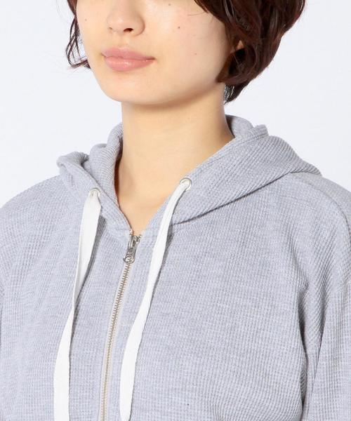 Another Edition(アナザーエディション)の「ワッフルパーカー/AEBC WAFFLE PK(パーカー・レディース・ホワイト/グレー・フリー)」の5枚目の写真