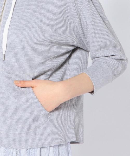 Another Edition(アナザーエディション)の「ワッフルパーカー/AEBC WAFFLE PK(パーカー・レディース・ホワイト/グレー・フリー)」の6枚目の写真
