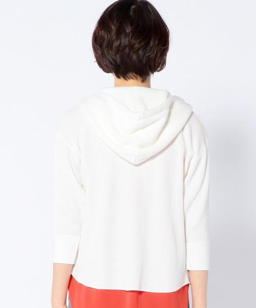 Another Edition(アナザーエディション)の「ワッフルパーカー/AEBC WAFFLE PK(パーカー・レディース・ホワイト/グレー・フリー)」の9枚目の写真