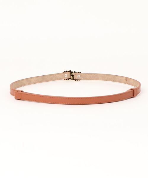 TONE SELECT GOODS（トーンセレクトグッズ）の「【resonance】アンティーク風 ゴールドバックル ナローベルト【マルチウェイ】（ベルト・レディース・ブラウン/ブラック/ダークブラウン・FREE）」の4枚目の写真