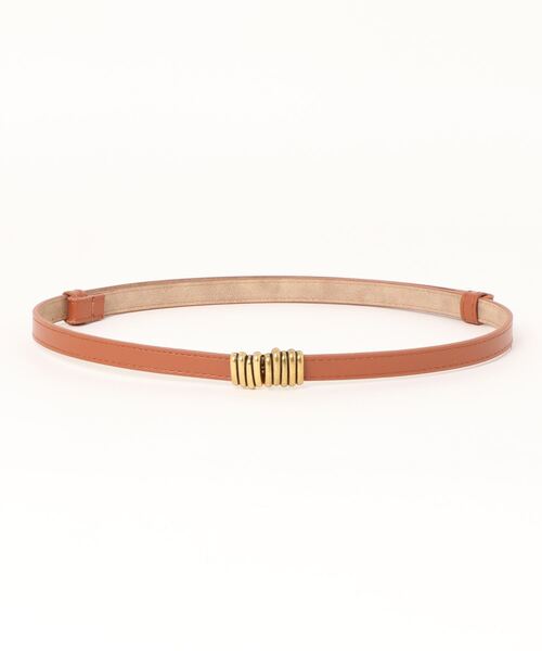 TONE SELECT GOODS（トーンセレクトグッズ）の「【resonance】アンティーク風 ゴールドバックル ナローベルト【マルチウェイ】（ベルト・レディース・ブラウン/ブラック/ダークブラウン・FREE）」の6枚目の写真