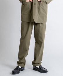 GLAZOS | [テーパード]ナイロンストレッチ・イージースラックス【セットアップ対応】(スラックス)