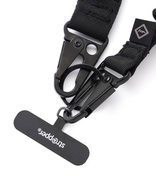 MANASTASH(マナスタッシュ)の「MANASTASH/マナスタッシュ EXTRAMILE INFINITY STRAP エクストラマイルインフィニティ―ストラップ(スマホグッズ・メンズ・ブラック・F)」の6枚目の写真