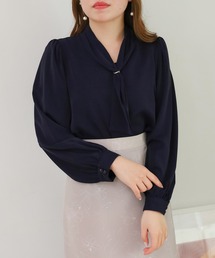 ASTORIA ODIER | リング付きボウタイブラウス(シャツ/ブラウス)