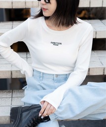 WEGO | WEGO/ロゴ刺繍リブロンT(Tシャツ/カットソー)