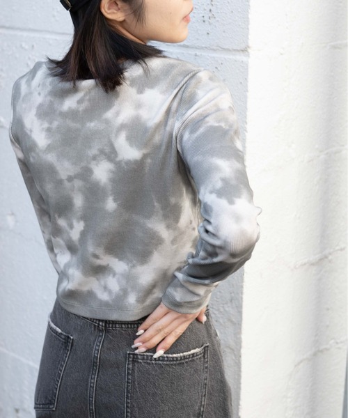 WEGO（ウィゴー）の「WEGO/ロゴ刺繍リブロンT（Tシャツ/カットソー・レディース・ホワイト/その他1・FREE）」の6枚目の写真