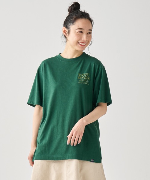 KRIFF MAYER Lady's Collection(クリフメイヤーレディースコレクション)の「リサイクル天竺チュニックT(Tシャツ/カットソー・レディース・グリーン/ブラック/オフホワイト・MEDIUM/LARGE)」の8枚目の写真