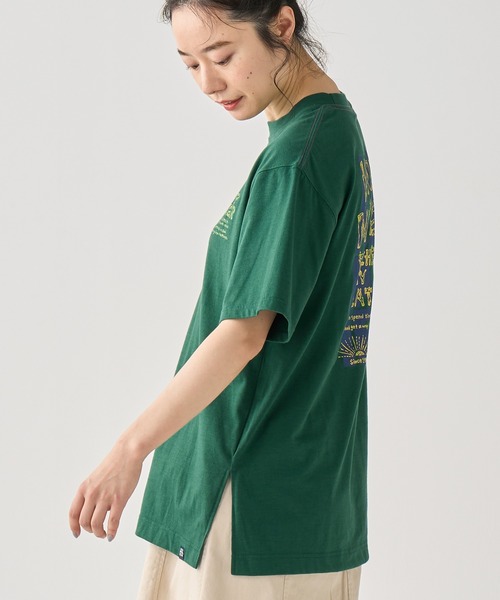 KRIFF MAYER Lady's Collection(クリフメイヤーレディースコレクション)の「リサイクル天竺チュニックT(Tシャツ/カットソー・レディース・グリーン/ブラック/オフホワイト・MEDIUM/LARGE)」の10枚目の写真