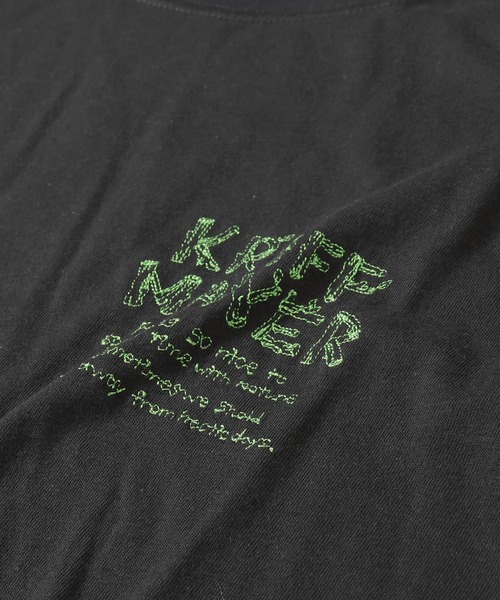 KRIFF MAYER Lady's Collection(クリフメイヤーレディースコレクション)の「リサイクル天竺チュニックT(Tシャツ/カットソー・レディース・グリーン/ブラック/オフホワイト・MEDIUM/LARGE)」の14枚目の写真