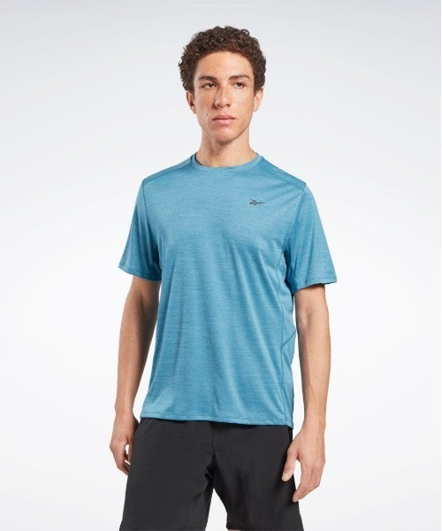 Reebok(リーボック)の「メランジT / MELANGE TEE(Tシャツ/カットソー・メンズ・ライトグリーン/クリアブルー/ヘザーチャコール・MEDIUM/SMALL/LARGE/XX-LARGE/X-LARGE/XXX-LARGE/X-SMALL)」の1枚目の写真