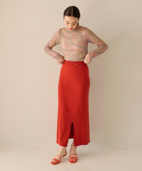 TINA：JOJUN（ティーナジョジュン）の「オリジナルプリント シアーカットソー TINA：JOJUN（Tシャツ/カットソー・レディース・レインボー・M）」の2枚目の写真