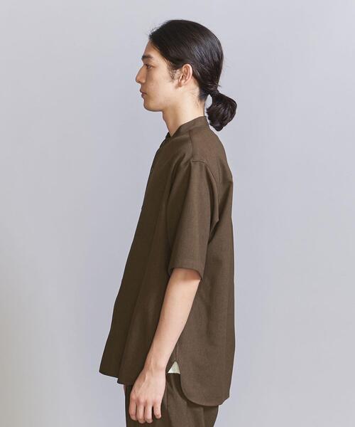 【WEB限定】ポリエステル オックスフォード バンドカラーシャツ&イージーパンツ BEAUTY&YOUTH UNITED ARROWS（ビューティーアンドユース