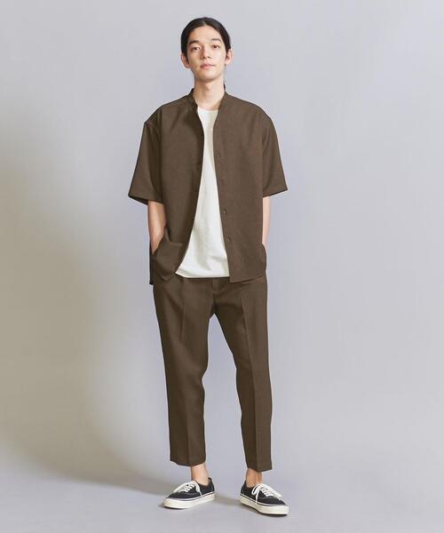 ビューティーアンドユース　バンドカラーシャツ＆イージーパンツ　セットアップ BEAUTY&YOUTH UNITED ARROWS（ビューティーアンドユース