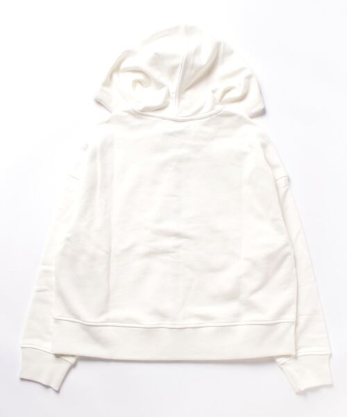 BENETTON (UNITED COLORS OF BENETTON)（ベネトンユナイテッドカラーズオブベネトン）の「フードジップアップスウェットパーカー（パーカー・レディース・ホワイト/グリーン・MEDIUM/SMALL/X-SMALL/LARGE）」の3枚目の写真