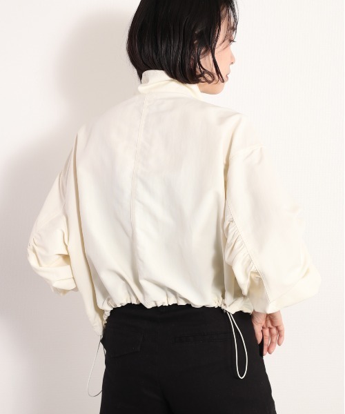 cepo(セポ)の「ハイネック ワッシャーショートブルゾン(ブルゾン・レディース・ベージュ/オフホワイト/オリーブ・M)」の13枚目の写真
