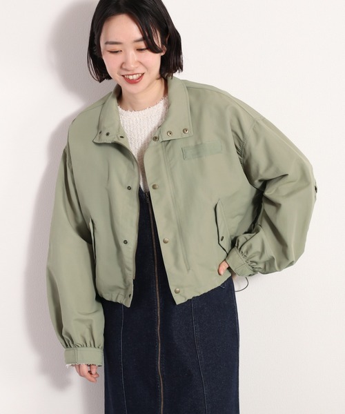 cepo(セポ)の「ハイネック ワッシャーショートブルゾン(ブルゾン・レディース・ベージュ/オフホワイト/オリーブ・M)」の16枚目の写真
