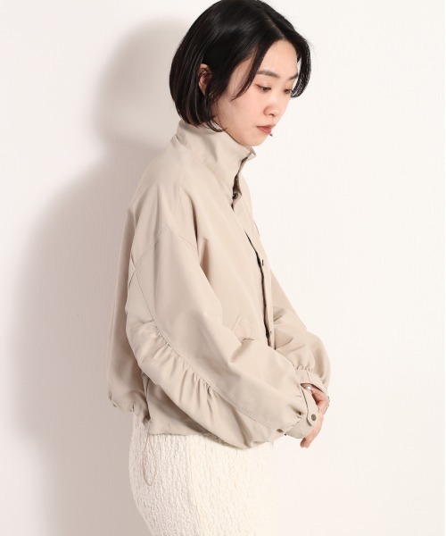 cepo(セポ)の「ハイネック ワッシャーショートブルゾン(ブルゾン・レディース・ベージュ/オフホワイト/オリーブ・M)」の14枚目の写真