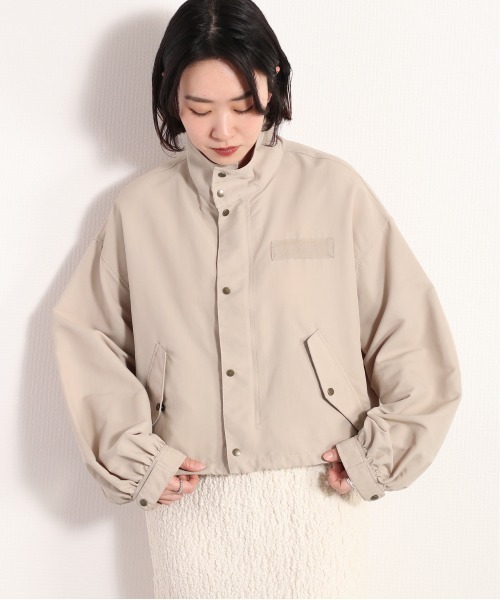 cepo(セポ)の「ハイネック ワッシャーショートブルゾン(ブルゾン・レディース・ベージュ/オフホワイト/オリーブ・M)」の19枚目の写真