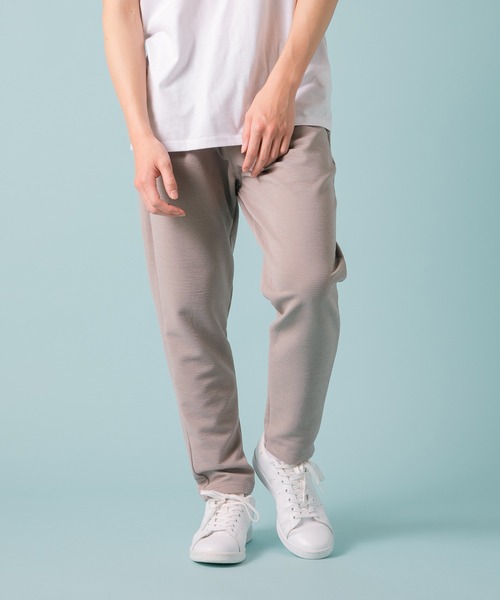 JEANS MATE(ジーンズメイト)の「ドライタッチ 吸水速乾 ストレッチ イージーケア ドライリップル タックイージーパンツ(その他パンツ・メンズ・ベージュ/ブラック/ネイビー・MEDIUM/X-LARGE/LARGE)」の1枚目の写真