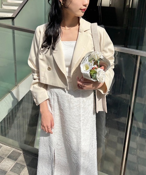 one after another NICE CLAUP(ワンアフターアナザーナイスクラップ)の「【新色追加】クロスバックリボンスカート(スカート・レディース・ホワイト系その他/ブルー系その他/ドット/アイボリー・SMALL/MEDIUM)」の19枚目の写真