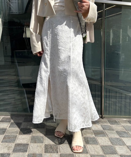 one after another NICE CLAUP(ワンアフターアナザーナイスクラップ)の「【新色追加】クロスバックリボンスカート(スカート・レディース・ホワイト系その他/ブルー系その他/ドット/アイボリー・SMALL/MEDIUM)」の20枚目の写真