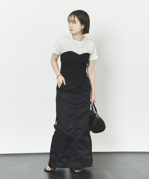 HARDY NOIR（アルディーノアール）の「超長綿別注天竺Tシャツ（Tシャツ/カットソー・レディース・ホワイト/ブラック・FREE）」の11枚目の写真